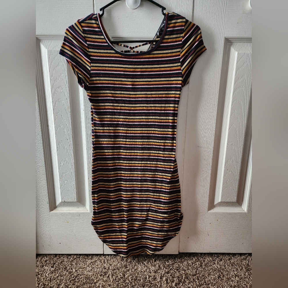 Striped Multicolor Women's Dress